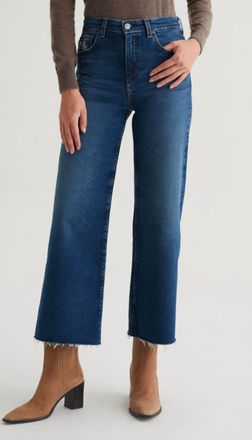 AG - Adriano Goldschmied Saige Wide Leg Cropped Jeans In 9 Years Elmhurst