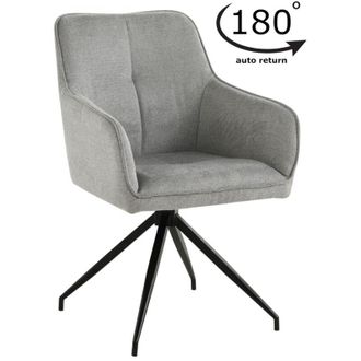 OEM Silla Giratoria Tapizada Aster, Tela Gris