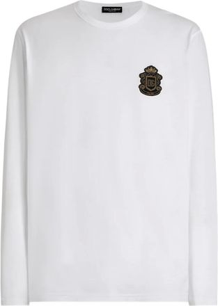 Dolce & Gabbana T-shirt met logopatch - Wit