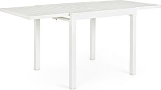 Outdoor Living Mesa de aluminio 83-166X80 blanca
