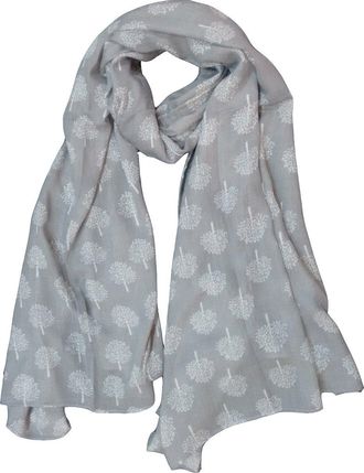 Generic Mulberry Tree Print Scarf Womens Lightweight Fashion Large Wrap (Grey Light)