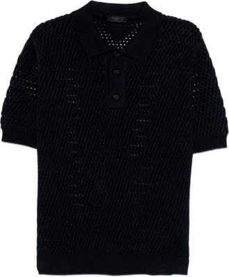 Prada Cotton Linen Polo Neck
