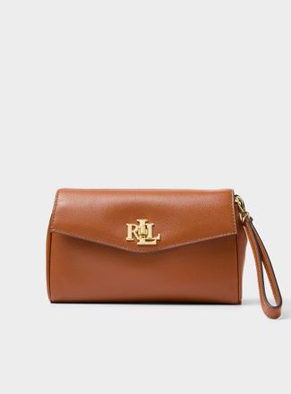 Lauren Ralph Lauren Womens Gold-chain leather mini shoulder bag