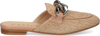 Casadei Mules con dettaglio catena - Toni neutri