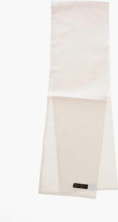 Corneliani Solid Color Silk Foulard with Micro Patterns size Unica