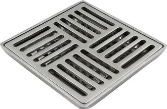 OEM Desag&uuml;e Cuadrado De Acero Inoxidable Antiolor Para Ducha, Inodoros, Ba&ntilde;os, Cocinas, Etc. (100 X 100 Mm, Plateado)