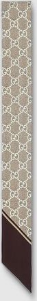 Gucci Printed Silk Ribbon, Beige