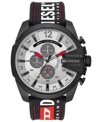 Diesel Mega Chief Mens Black Watch DZ4512 Silicone - One Size