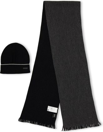 HUGO BOSS Accessories Set 10243803 01 Midweight Scarve Mens in Black - One Size