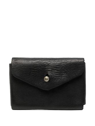 Guidi EN01 leather cardholder - men - Grained Leather - One Size - Black