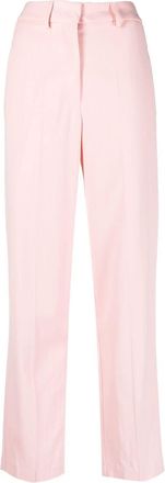 Forte_Forte high-waist tailored trousers - women - Elastane/Virgin Wool/Viscose/Viscose - II - Pink