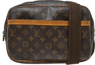 Louis Vuitton Reporter Monogram Canvas Brown Canvas Handbag (Pre-Owned)