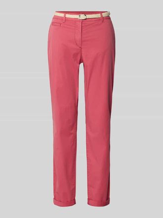 Tom Tailor Slim Fit Chino aus Baumwoll-Mix in Pink, Gr&ouml;&szlig;e 34/32