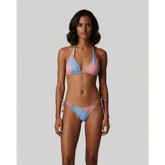 Lords of Harlech Monstera Floral Womens Bikini Top in Monstera Floral Coral at Nordstrom, Size Xx-Large