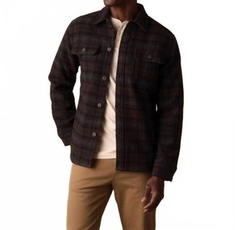 The Normal Brand Brightside Workwear Jacket In Brown Plaid