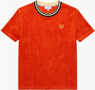 Sergio Tacchini Mens Sergio Tacchini Monte Velour T-Shirt Rooibos Tea - Orange - Size: 38