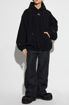 Balenciaga Fleece Sweatshirt From The Skiwear Collection, Mens, Black