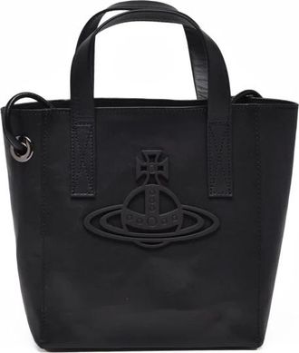 Vivienne Westwood Tassen, Dames, Zwart, ONE Size, Leer, Sarah Tote