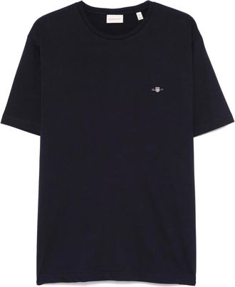 GANT shield-motif short-sleeve T-shirt - men - Cotton - S - Blue