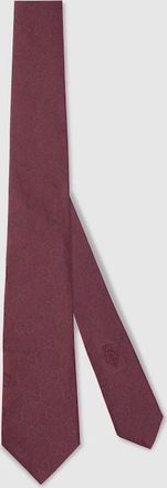 Gucci GG Silk Cotton Tie, Bordeaux, Fabric