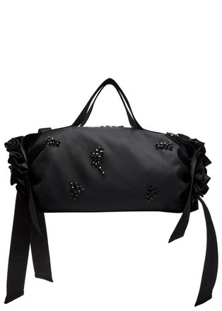 Simone Rocha Simone Rocha Double Ribbon Rosette Nylon top Handle bag - Black - One Size
