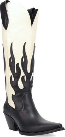 Dingo Burnin Love Knee High Western Boot in Black at Nordstrom, Size 8.5