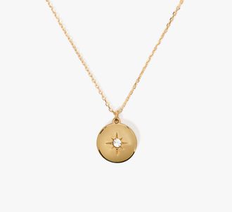 Kate Spade New York The Color Spark Collection Clear Inspire Medallion Necklace