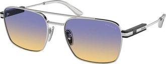 Prada Zonnebril - unisex - Zonnebrillen - Grijs - 56 MM - Accessoires