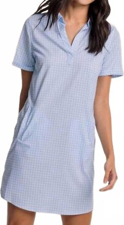 Southern Tide Kamryn Brrr Intercoastal Gingham Dress In Sky Blue