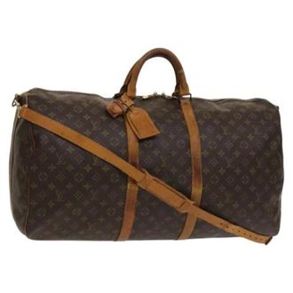 Louis Vuitton Tweedehands Canvas Louis Vuitton tassen - Dames - Pre-owned - Bruin - Maat: ONE Size Leer