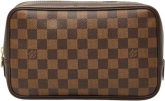 Louis Vuitton Pre-owned Pouch - Dames - Vintage Clutch - Bruin - ONE Size - Vintage