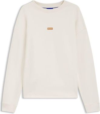HUGO BOSS Logo-print sweatshirt in cotton terry