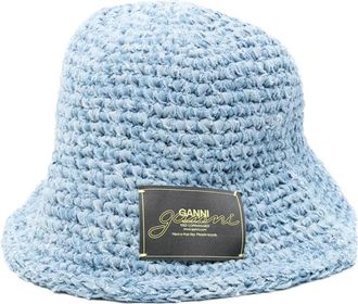 Ganni Cappello bucket - Blu