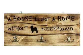 OEM Spitz Lobo, Keeshond: Percha Con Perro, Expositor De Medallas, Decoraci&oacute;n Del Hogar De Art-dog