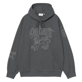Carhartt Work in Progress Hoodies & sweatvesten, Heren, Grijs, M, Katoen, Hooded Hackwork Sweatshirt