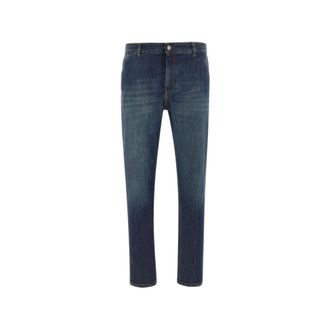 Pantaloni Torino Heren, Jeans, Blauw, Maat: W32 Katoen