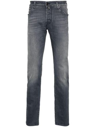 Jacob Cohen Jeans slim a vita media - Grigio