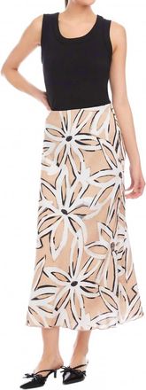 Fifteen Twenty Eva Bias Skirt In Print