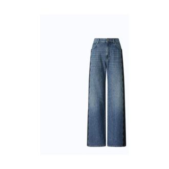 Pinko Pinko - Wanda Wide Leg Jeans - Dames - Jeans - Blauw - Maat: W27 Katoen