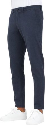 Selected Slim Chino Broek Blauw Mannen Casual - Heren - Slim Fit Broeken - Blauw - W30 - Katoen - Broeken