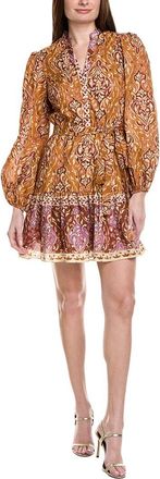Adrianna Papell Bishop Sleeve A-Line Dress