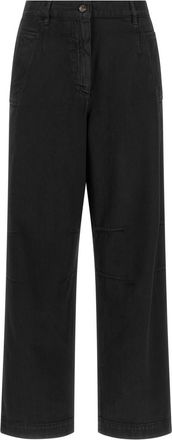 Dries Van Noten Black Loose Pleated Pants