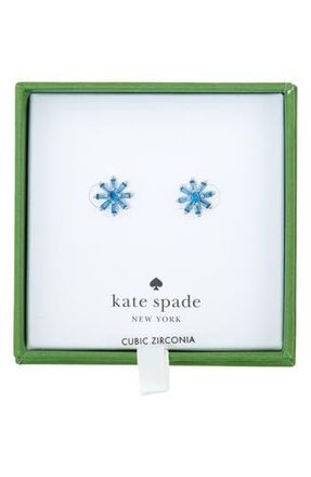 Kate Spade New York mini flower stud earrings in Blue Silver at Nordstrom Rack