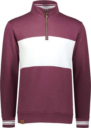 Holloway Sportswear Mens All-American Fleece Colorblocked Quarter-Zip Sweatshirt