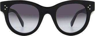 Celine Smoke Gradient Oval Ladies Sunglasses CL4003IN 01B 48