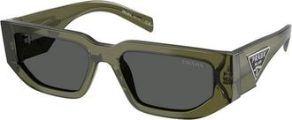 Prada Zonnebrillen - Heren - Zonnebrillen - Groen - 54 MM - Accessoires