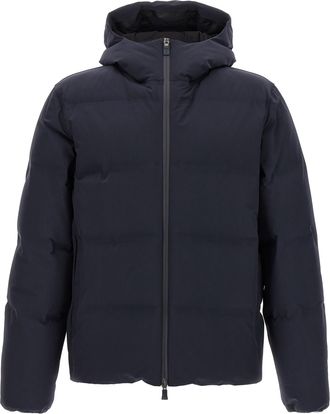 Herno Blue Polyamide Full-Length Mens Jacket