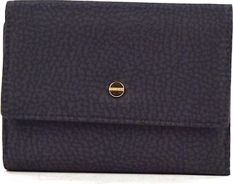 Borbonese Mini Portemonnee met Klep in Technische Stof - Dames - Portefeuilles - Zwart - ONE Size - Accessoires