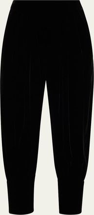 Giorgio Armani Virgin Wool Barrel-Leg Trousers