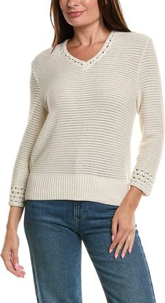 Nic+Zoe Nic & Zoe Edged Pop Stitch Sweater